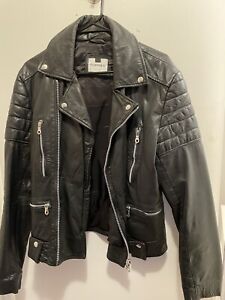 TopMan men’s leather Biker  Jacket small 36-38 Black