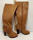COLIN STUART Boots High Heel Knee High Size 7B Maple New In Box