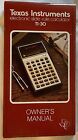 Texas Instruments slide rule calculator TI-30 manual  1976