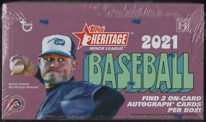 IN STOCK 2021 Topps Heritage Minor League Edition Baseball Sealed Hobby Box