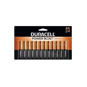 Duracell Coppertop AA Battery with POWER BOOST, 24 Pack Long-Lasting Batteries