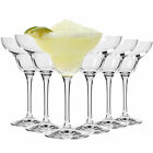 Krosno Coupe Glasses for Margarita Cocktail Drinks | Set 6 | 270 ml | Dishwasher