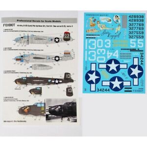 FOXBOT 48-044A Scale 1:48 Decals North American B-25G/H/J Mitchell Late Part IV