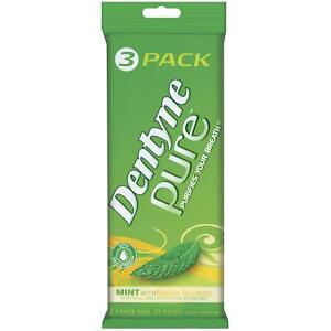 Dentyne Pure Mint with Melon Accents Sugar Free Gum, 3 Packs of 9 Pieces (27