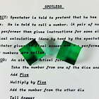 Spotless Green Dice Rolling Gimmick Using Math to Determine Numbers Trick Effect