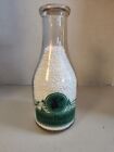 Rare two color SPENCER IOWA Dairy MILK BOTTLE-JERSEY DAIRY CO QUART STORE BOTTLE