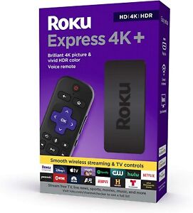 Roku Express 4K+ 2021 | Streaming Media Player HD/4K/HDR with Smooth Wireless St