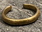 Antique Heavy African Cast Bronze Cuff Bracelet
