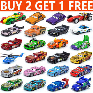 Disney Pixar Cars Toys 1:55 Lightning McQueen Diecast Kids Model Car Lot Loose