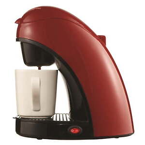 New ListingNew Single Serve Coffee Maker with Ceramic Mug, Red