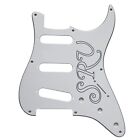 Parts Pickguard For US 57' 8 Sctew SRV Stratocaster Strat Guitar 3-Ply-WHITE