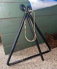 Extra-Large Cast Iron Midcentury Triangle Dinner Bell 19”x19”