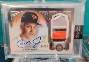 New Listing2023 Topps Dynasty Cal Ripken Jr Game Used Patch Auto /10