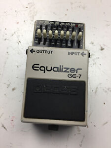 [Used] 1982 Boss GE-7 Graphic Equalizer - WORKING - top plate loose