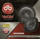 Db drive WDX8MB8 8in Mid-Bass Loud Speaker (500Watts) 4 Ohm Voice Coil Pro Audio