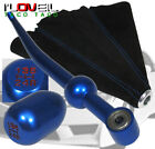96 97 For 98-00 Honda Civic Blue Short Shifter+ Type Shift Knob+ Suede Boot (For: Honda)