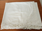 New ListingLot Of 2 Vintage White Cotton Battenburg Lace Curtain panels 80