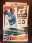 MLB 2022 Panini Donruss Hanger Box 50 Cards 6 Holo Orange & 2 Diamond Parallels