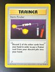 Item Finder 74/102 LP RARE SHADOWLESS Base Set Trainer Pokemon Card 1999 TCG