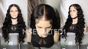 100% Human Hair Ready To Wear Body Wave Crimped 7x5 Lace Wig  BYE-BYE Knots 24