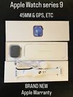 apple watch series 9 45mm +[GPS + Heart rate monitor 45mm] Creme white band
