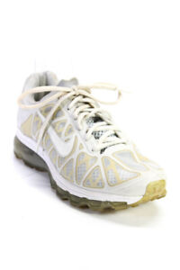Nike Womens Air Max Nylon Mesh Low Top Running Sneakers White Ivory Size 9
