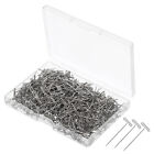 500Pcs T Pins Stainless Steel T-Pins 1 Inch Straight T-Pins Silver