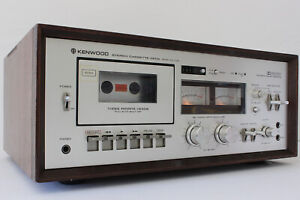 Kenwood KX-1030 Cassette Deck With Wooden Case. FPOR. NO RESERVE PRICE.