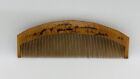 Japanese Carved Wooden Hair Comb Vintage Haircare Accessory Kushi