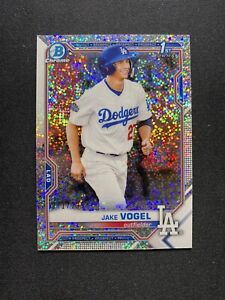 2021 Bowman Chrome Prospects Speckle Refractor /299 Jake Vogel #BCP-59 Dodgers