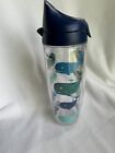 Tervis 24oz Tumbler   Whale Print With Navy Lid
