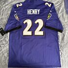 Derrick Henry Jersey Baltimore Ravens Purple #22 Large Men’s Stitched