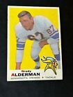 1969 Topps Football #239 Grady Alderman EX Minnesota Vikings U Detroit Set Break