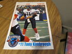 1999 Buffalo Destroyers #11 QB Tony Kimbrough Collectible Poster