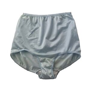 Vintage Granny Nylon Panties Size 9 Sheer Blue Silky ILGWU Union Made USA