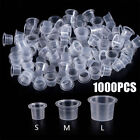1000Pcs Plastic Small Medium Large Tattoo Ink Cups Caps Pigment Supply Ink Cup
