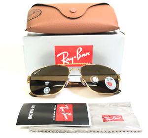 Ray-Ban Sunglasses RB3663 001/57 Gold Polished Tortoise Aviator Polarized Lenses