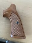 Smith and Wesson J Frame Checkered Walnut Square  Butt Grip NICE!  #64