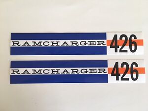 1965 Race Hemi 426 Ramcharger Valve Cover Decals  1O