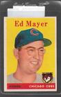 1958 Topps Baseball #461 ED MAYER Cubs  11933
