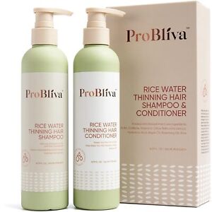 ProBliva Rice Water Shampoo and Conditioner Set for Hair Growth, for Women & Men