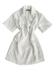 4sienna Anthropology Short Sleeve White Blazer Dress NWT XS $160