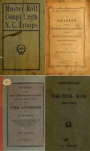 47 Old Books on North Carolina in the Civil War History Genealogy Records on DVD