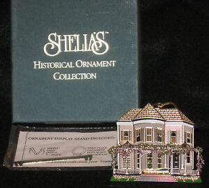 Chestnutt House Savannah GA 1995 HAND SIGNED Shelia's 3D Historical Orn  OR002