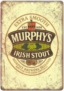 Murphy's Irish Stout Ireland Vintage Ad Reproduction Metal Sign E178