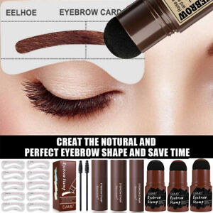 One Step Perfect Eyebrow Stamp Shaping Kit Eye Brow Stencils Definer Makeup S