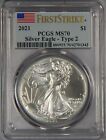 2021 Silver Eagle Dollar First Strike PCGS MS70 Type 2 $1