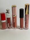 Lot of 5 - Liquid Lipstick and Lip Gloss.  Dior, Too Faced, Mac, Appeal