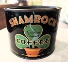 Vintage SHAMROCK Original Coffee Tin* Nice Graphics*1lb.look**
