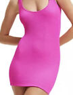 Good American Always Fits Sculpt Mini Stretch Dress Sz 1/2 (S/M) Bright Pink NEW
